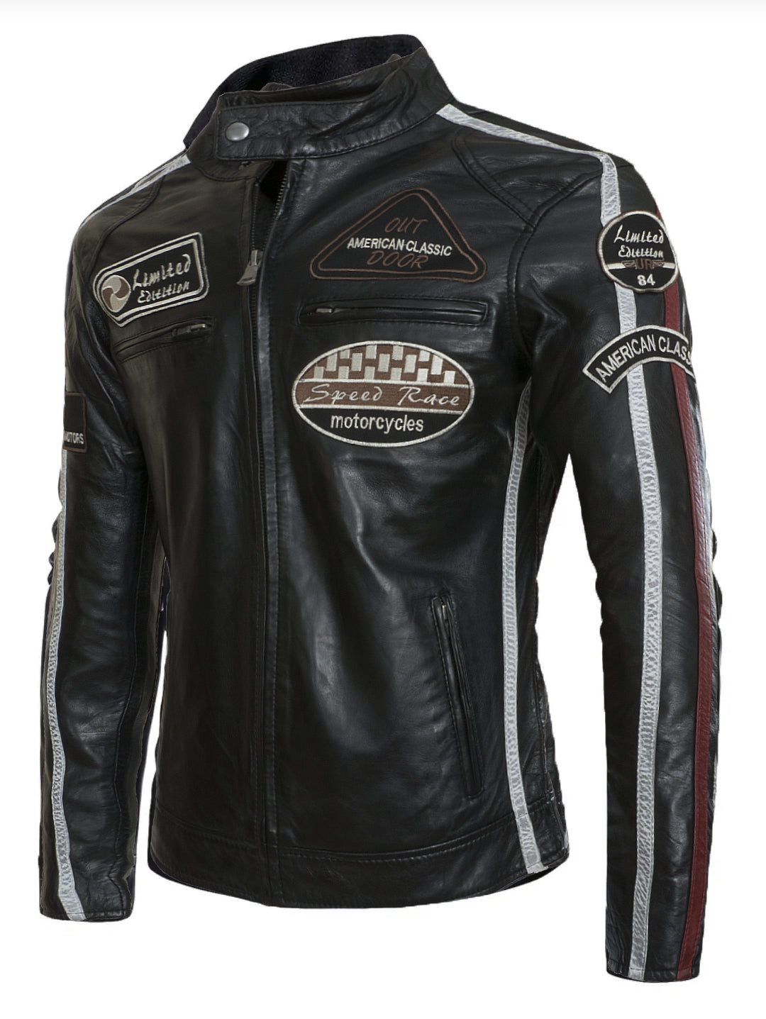 AMERICAN CLASSIC RACING LEATHER JACKET