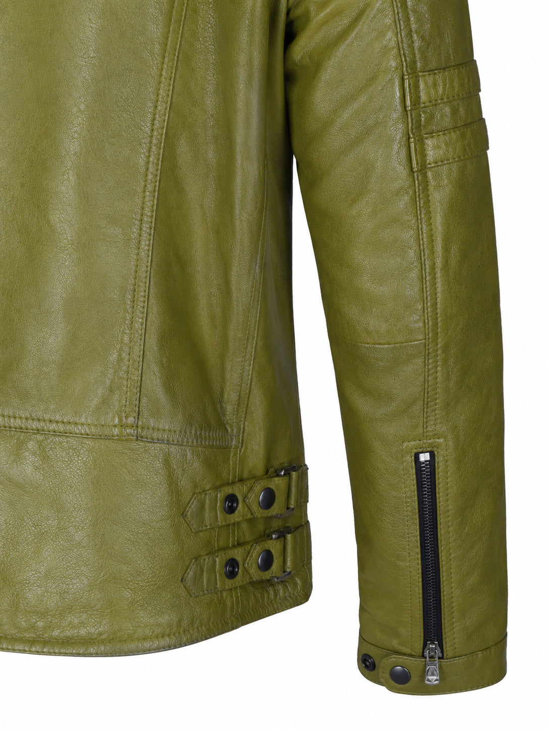 Giacca Aviator Heritage in Pelle – Verde Oliva