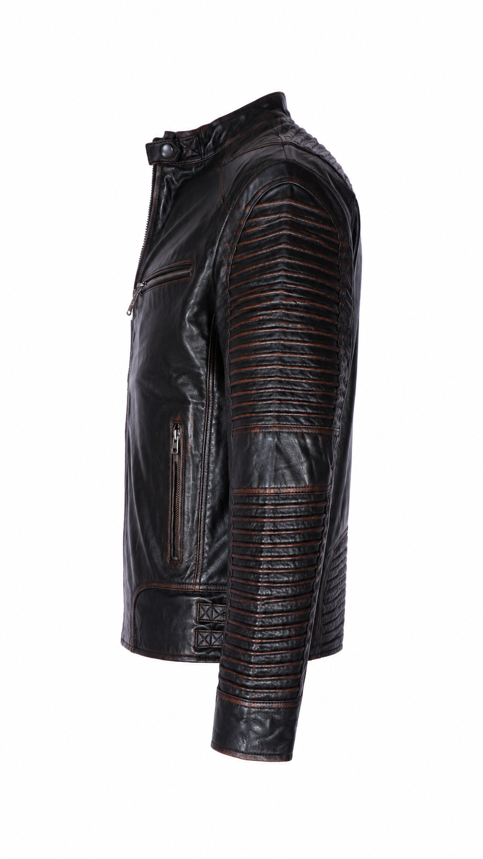 Giacca Aviator Heritage in Pelle – Verde Oliva