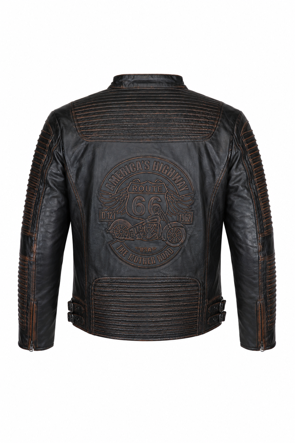 Giacca Aviator Heritage in Pelle – Verde Oliva