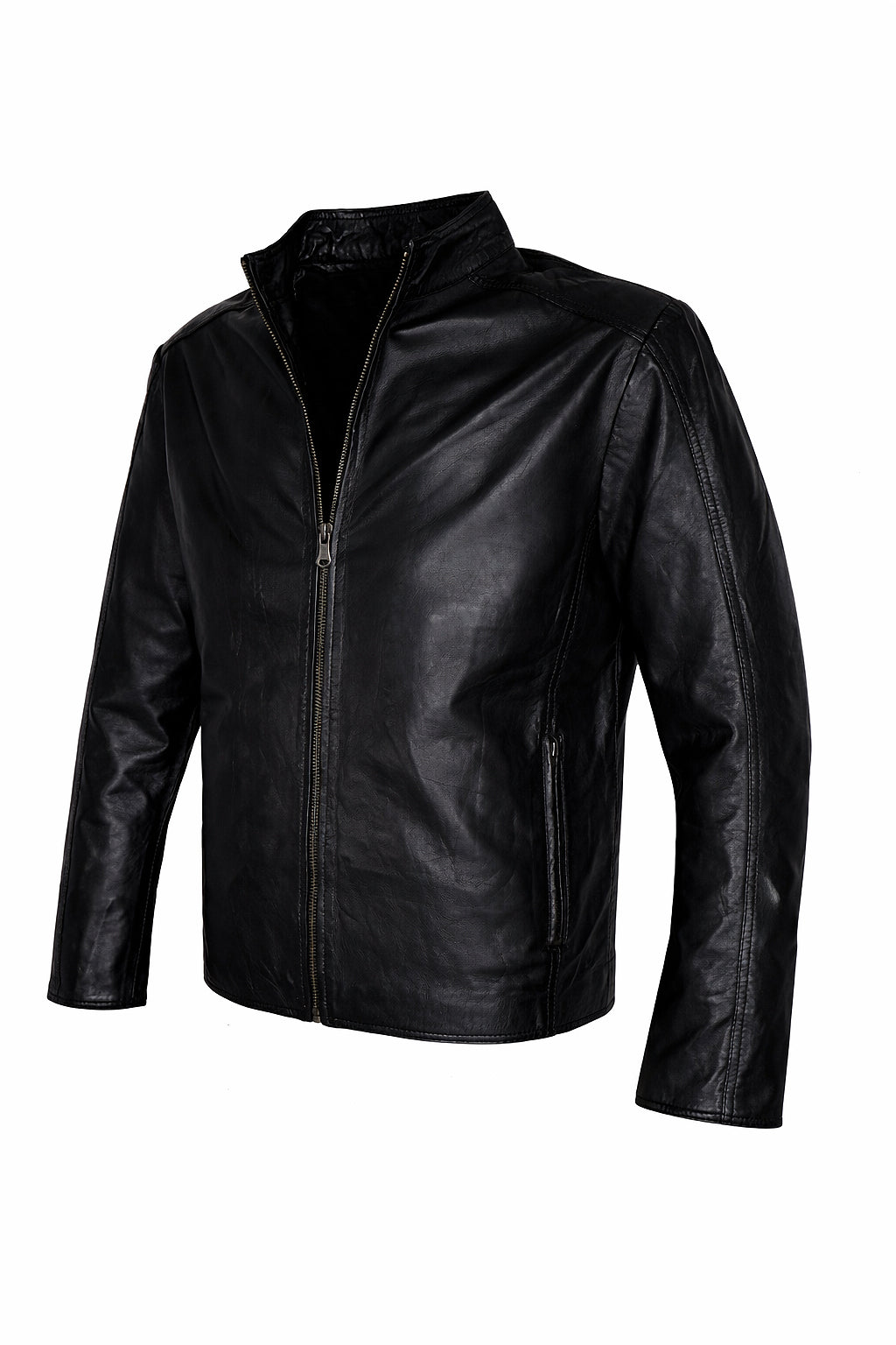 Giacca in pelle arancione Milano