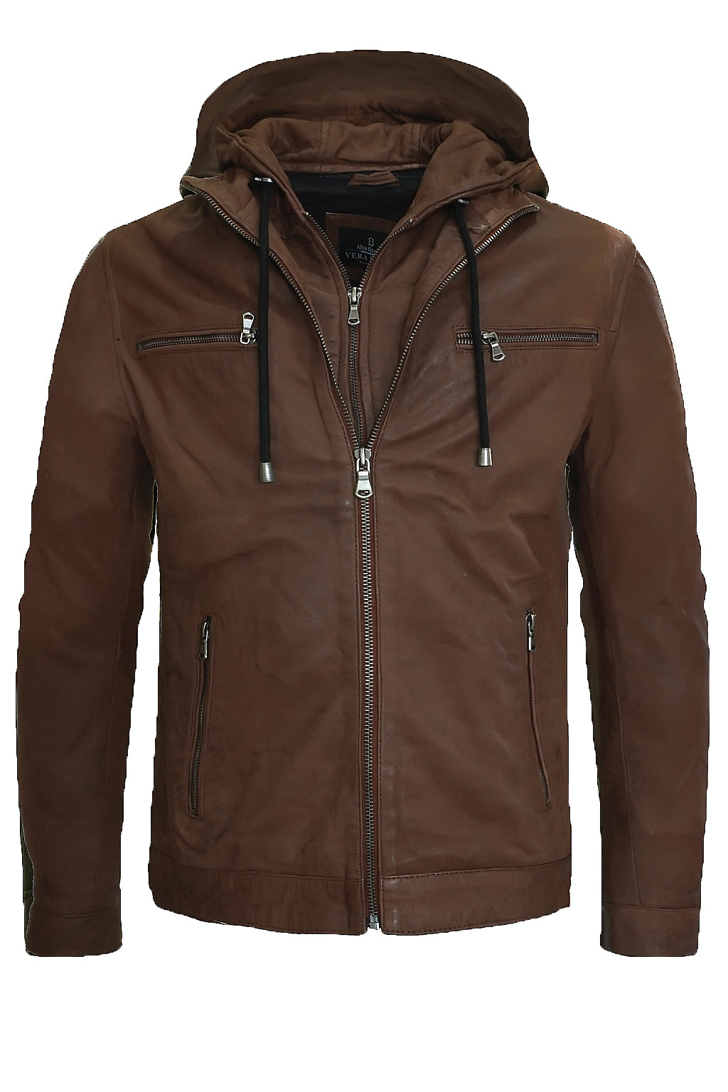 GIUBBOTTO IN PELLE CON CAPPUCCIO MILANO