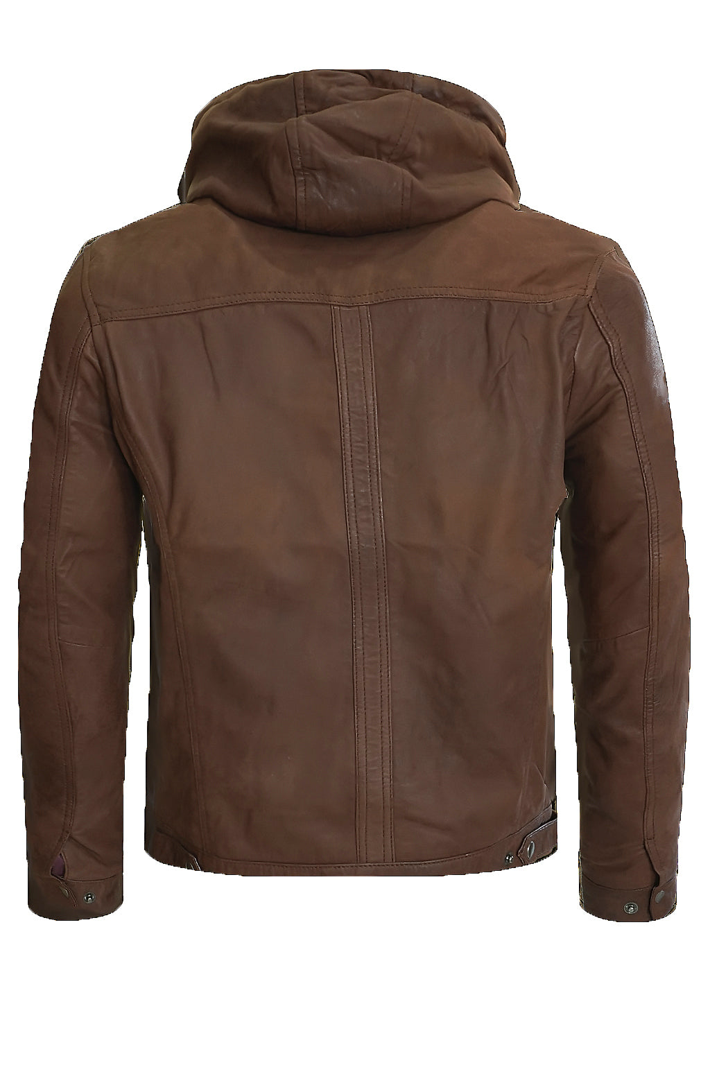 GIUBBOTTO IN PELLE CON CAPPUCCIO MILANO