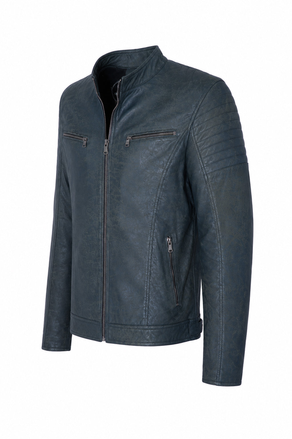 Giacca Aviator Heritage in Pelle – Verde Oliva