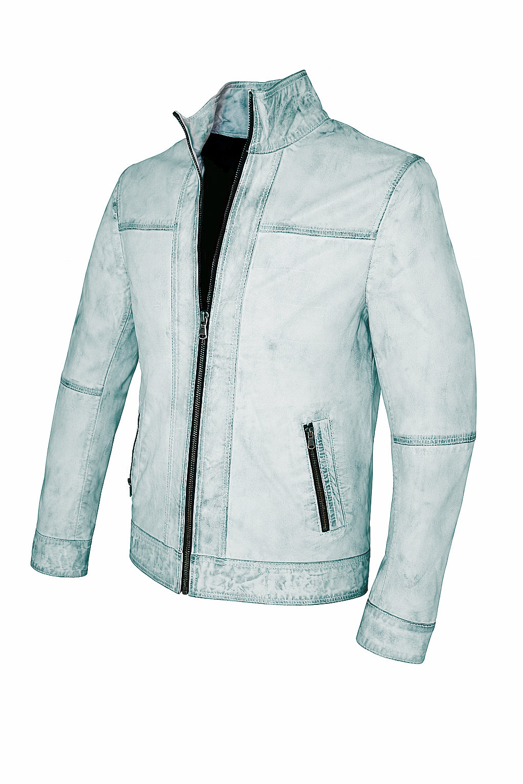 Giacca in pelle arancione Milano