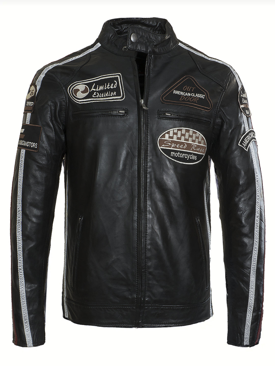 AMERICAN CLASSIC RACING LEATHER JACKET