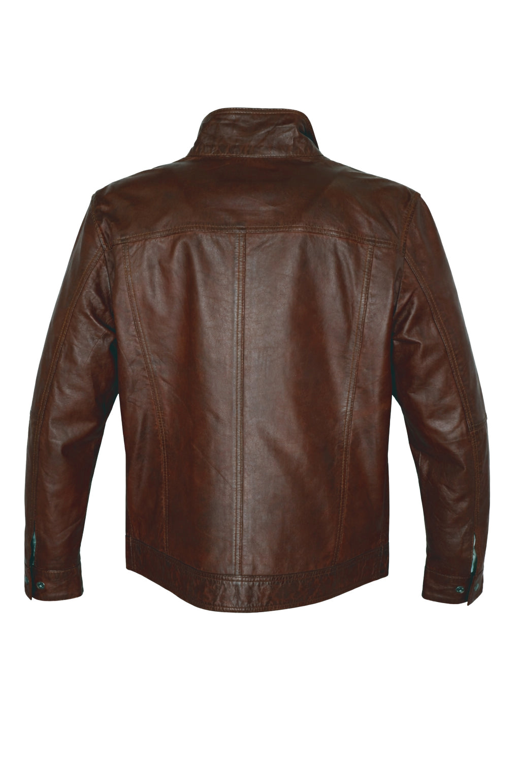 Giacca in pelle arancione Milano