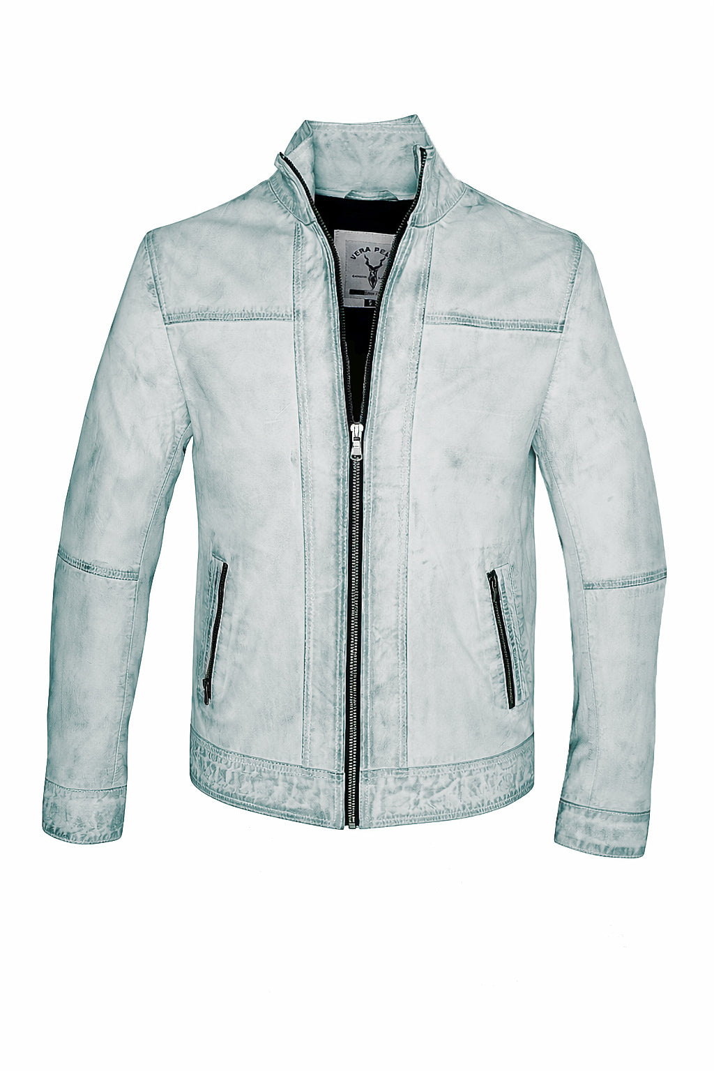 Giacca in pelle arancione Milano