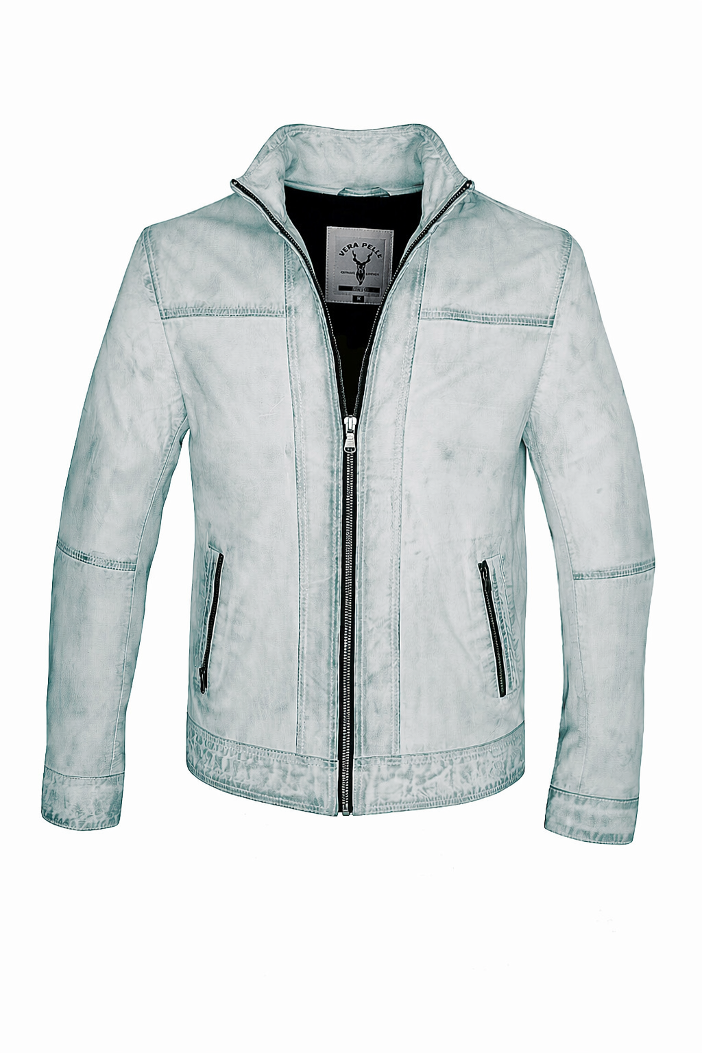 Giacca in pelle arancione Milano