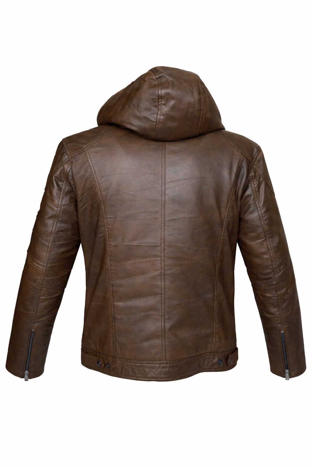 Torino Hooded Leather Jacket