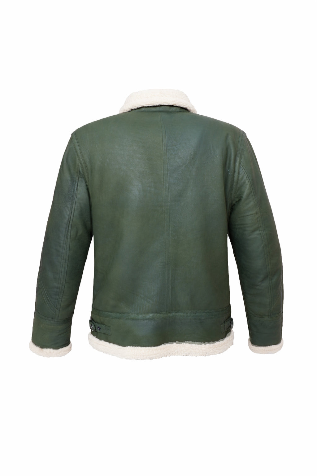 Aviator Heritage Leather Jacket – Olive Green