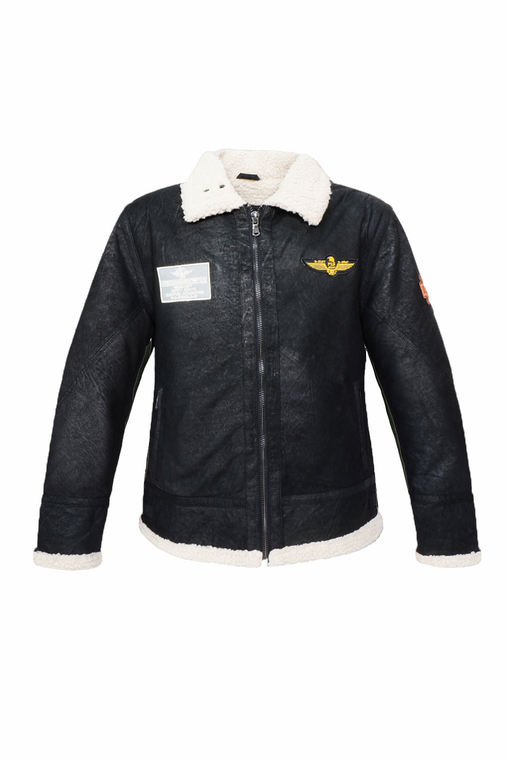Aviator Heritage Leather Jacket – Classic Black