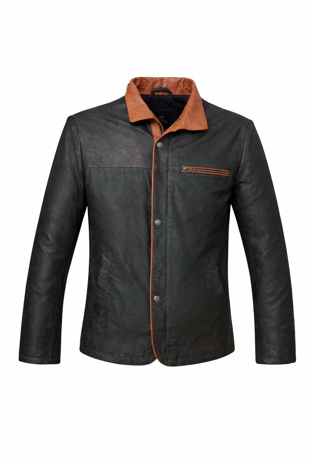 GIUBBINO IN PELLE URBAN HERITAGE – VERDE NOTTE
