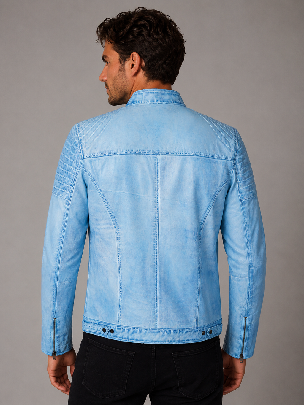 Giacca Aviator Heritage in Pelle – Verde Oliva