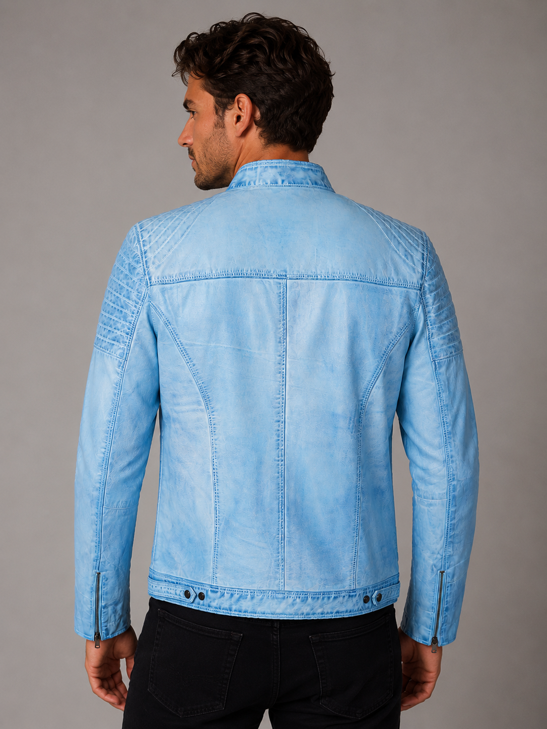 Giacca Aviator Heritage in Pelle – Verde Oliva