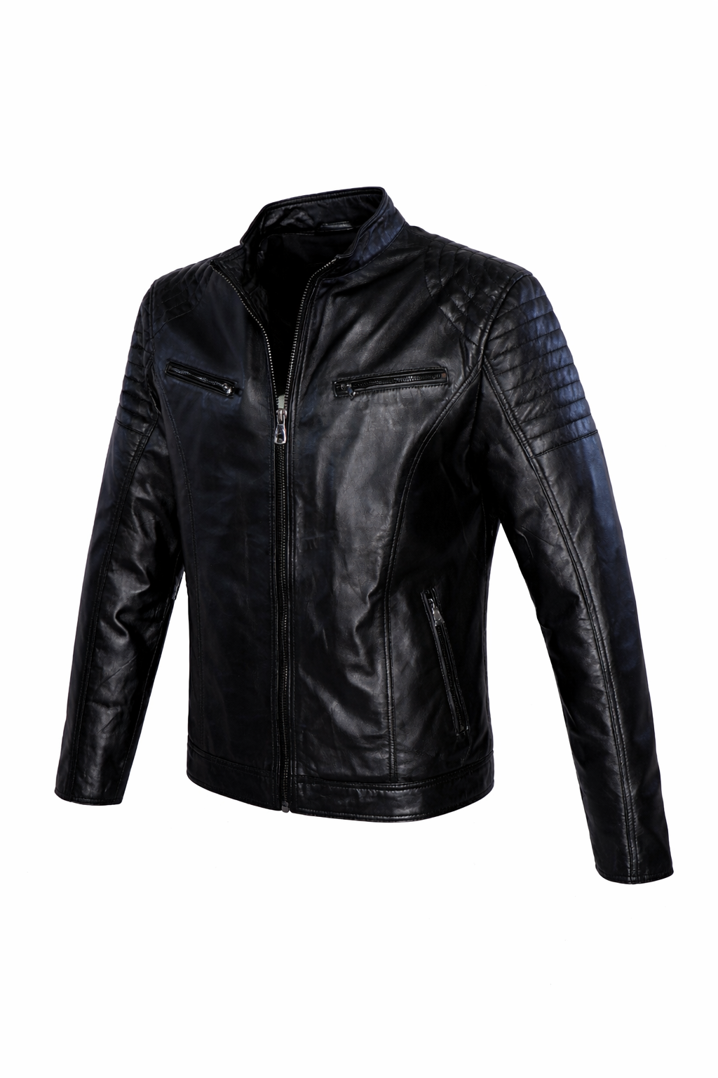 Giacca in pelle arancione Milano