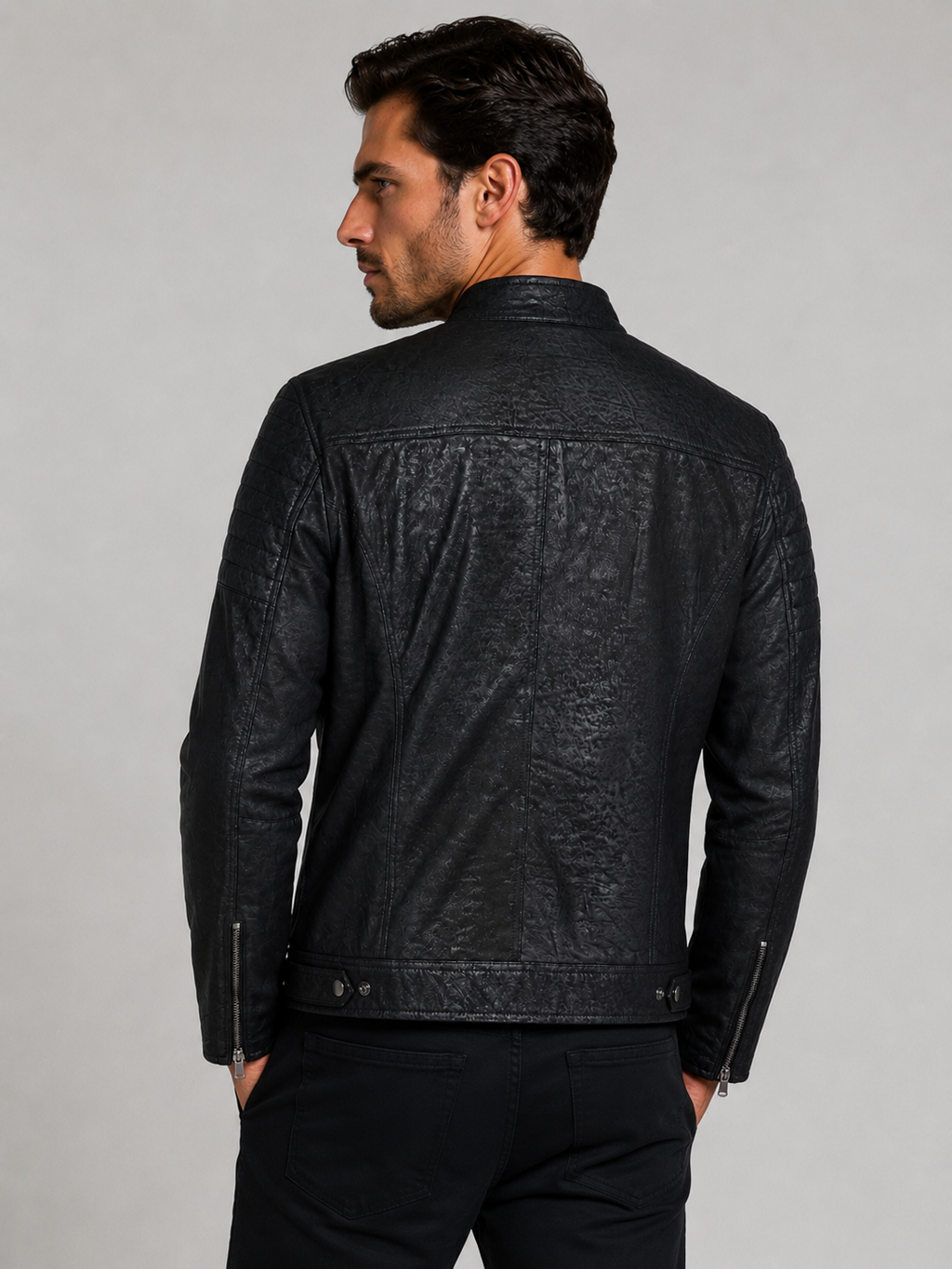 Giacca Aviator Heritage in Pelle – Verde Oliva