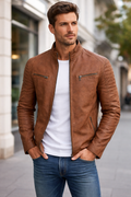 Giacca in pelle Torino Vintage – Marrone