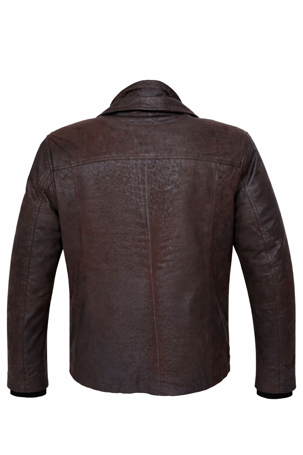 Classic Shearling Leather Jacket – Vintage Brown