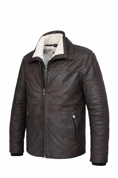 Classica Giacca di Montone - Marrone Vintage