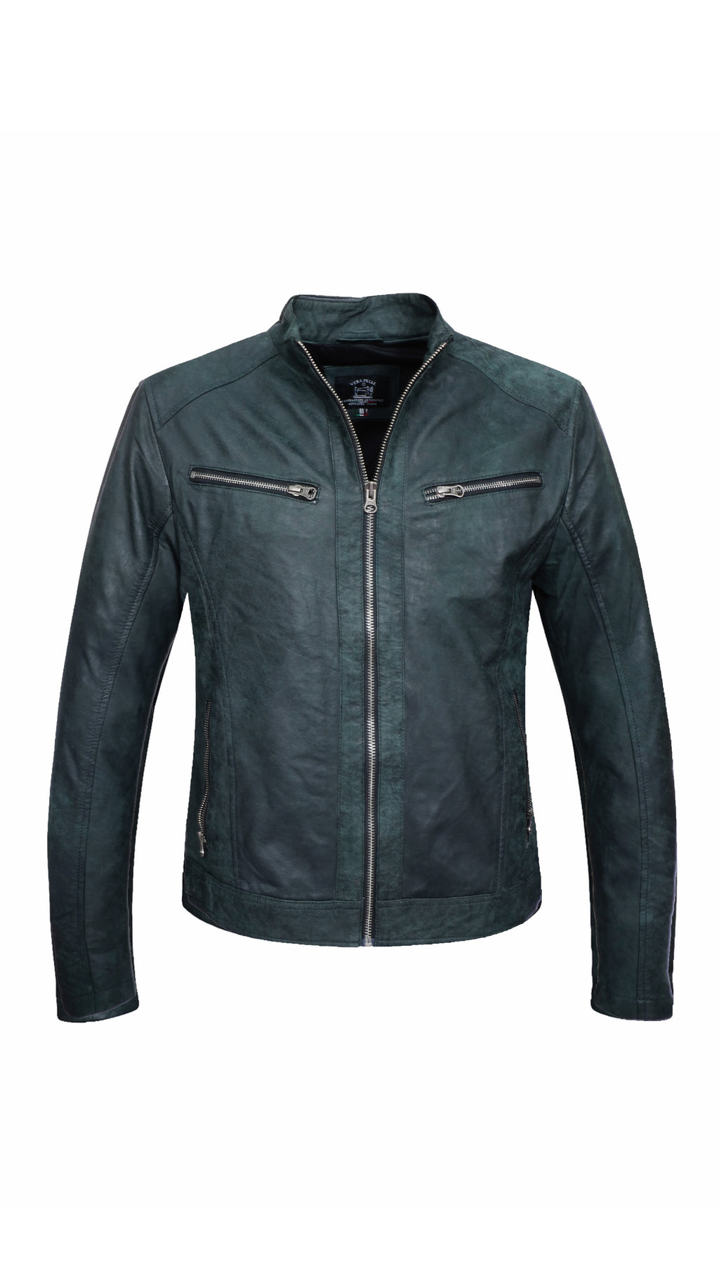 Giacca in pelle Verde Milano