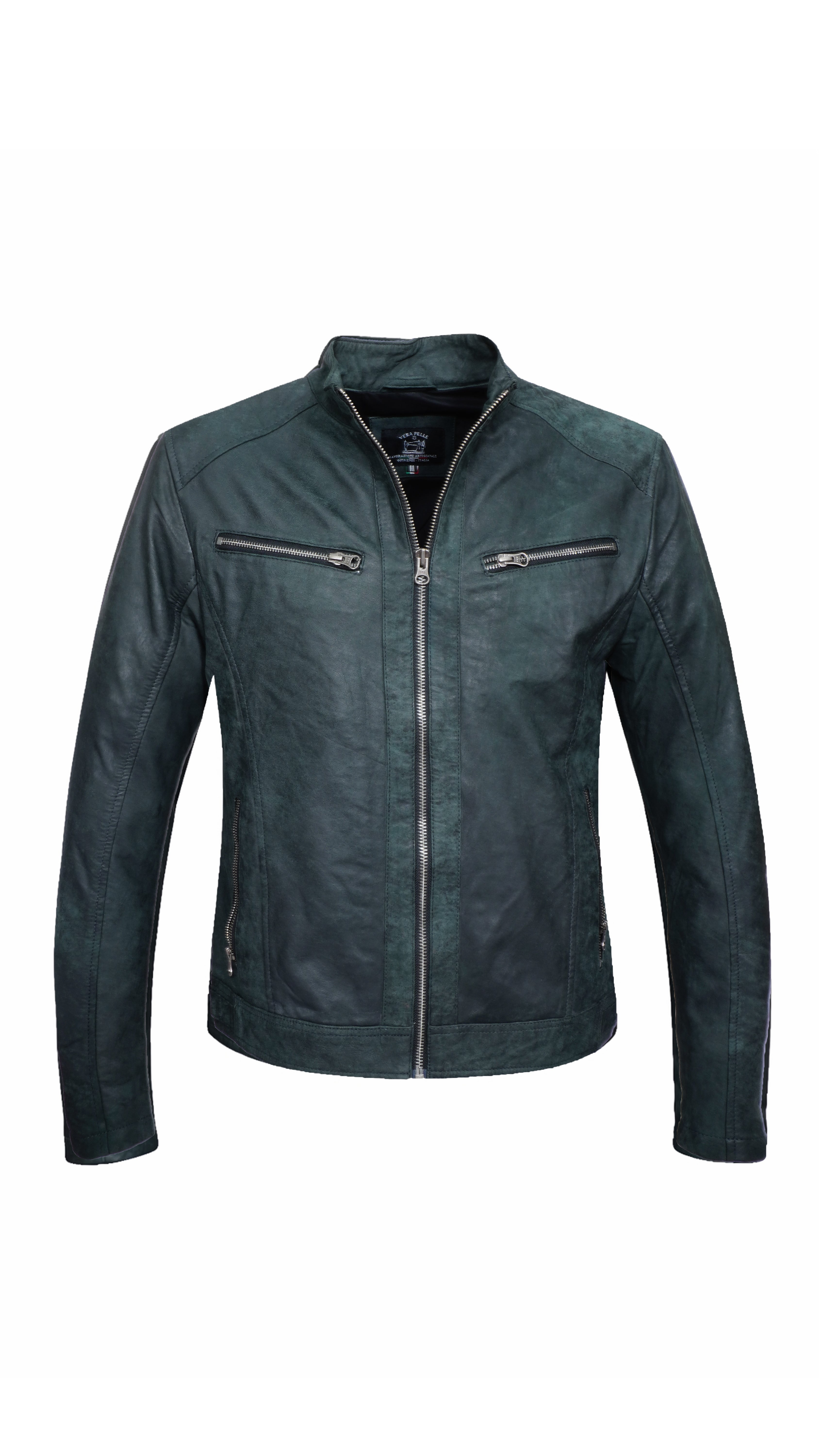 Verde Milano Leather Jacket