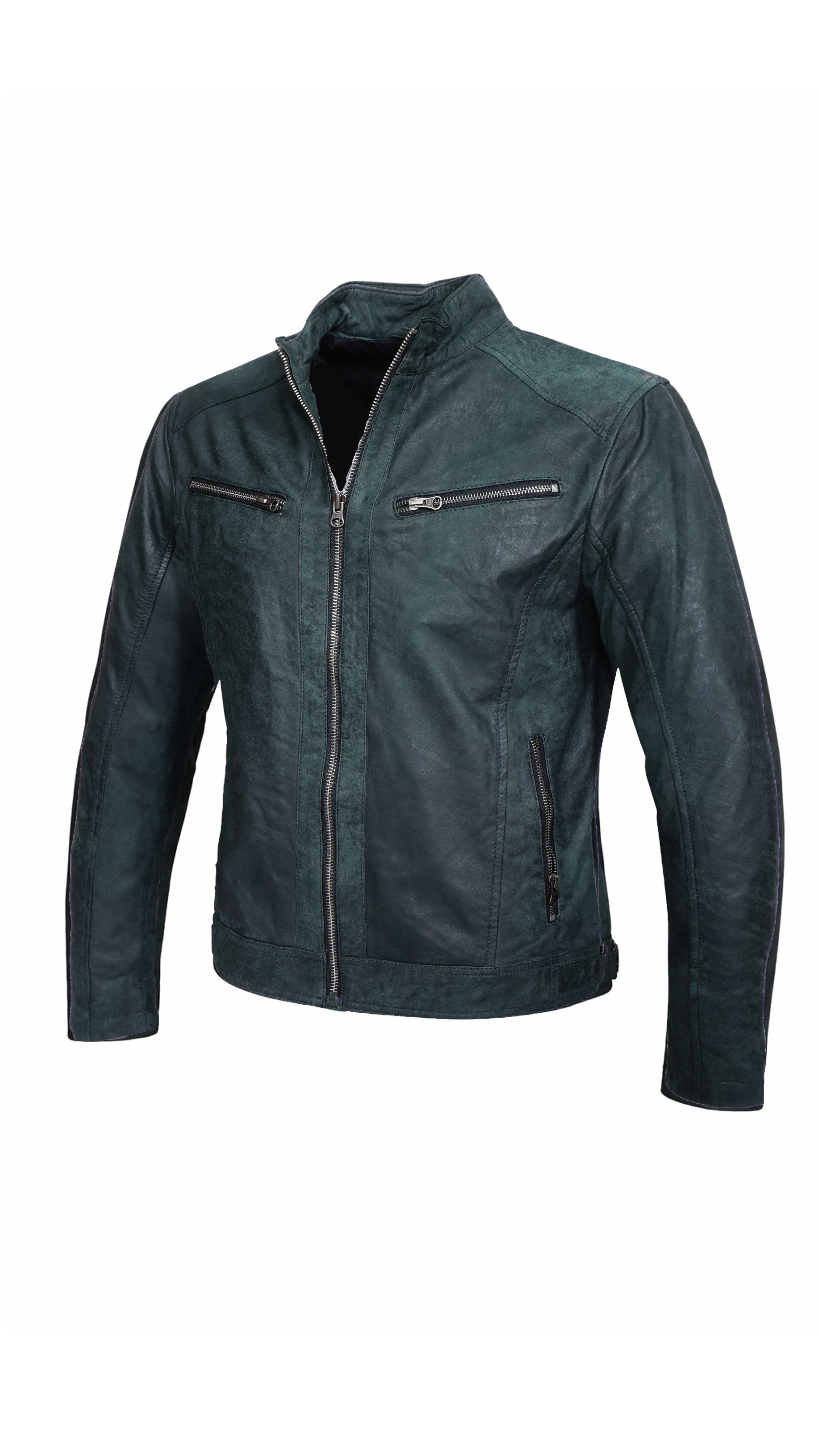 Verde Milano Leather Jacket