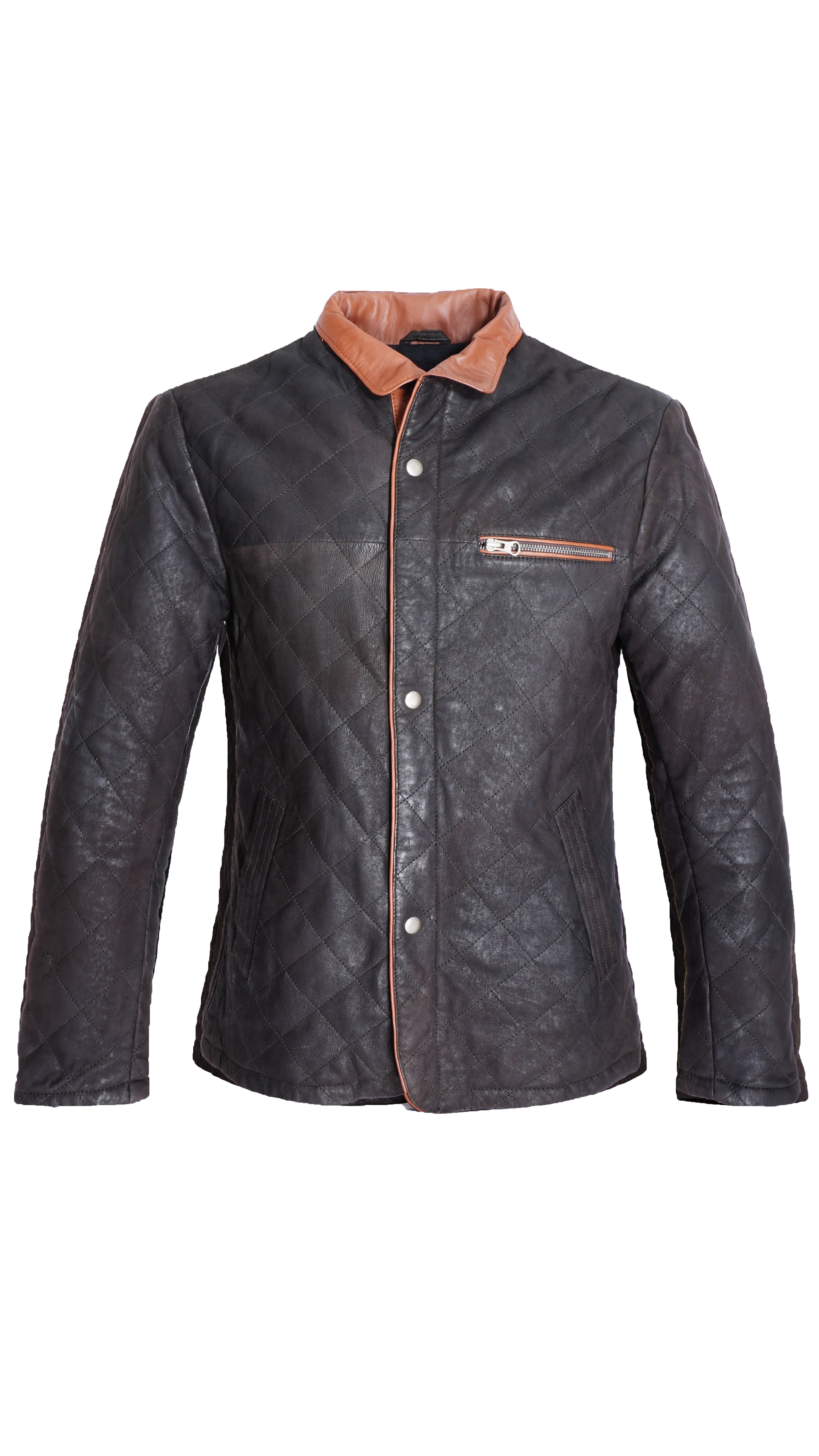 Giubbotto in pelle trapuntata Milano