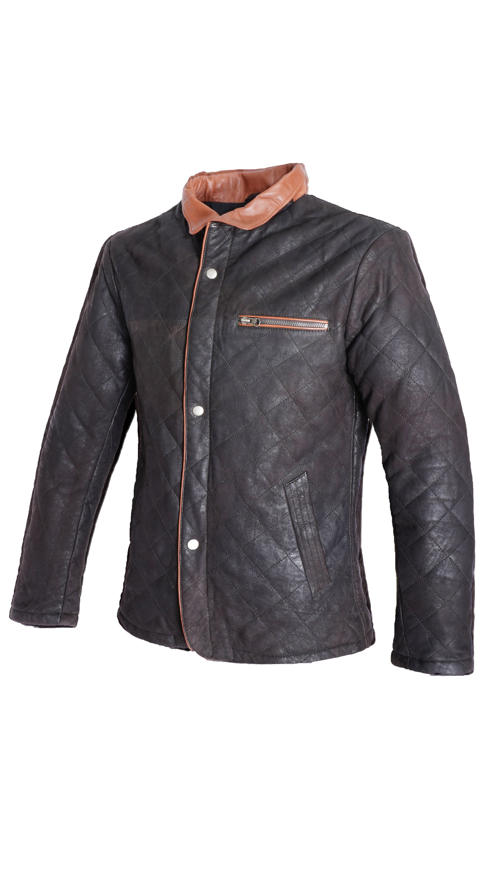 Giubbotto in pelle trapuntata Milano