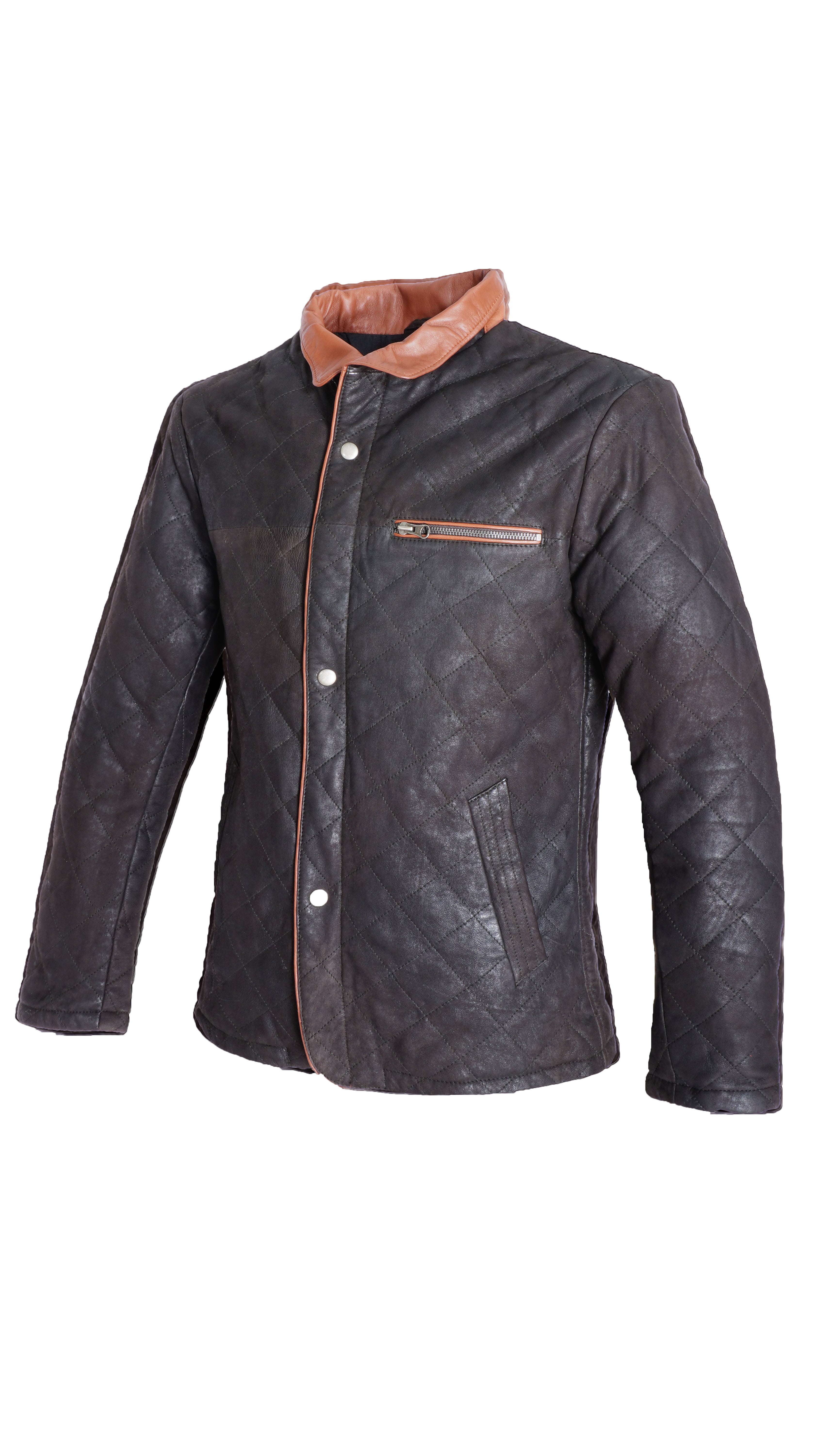 Giubbotto in pelle trapuntata Milano