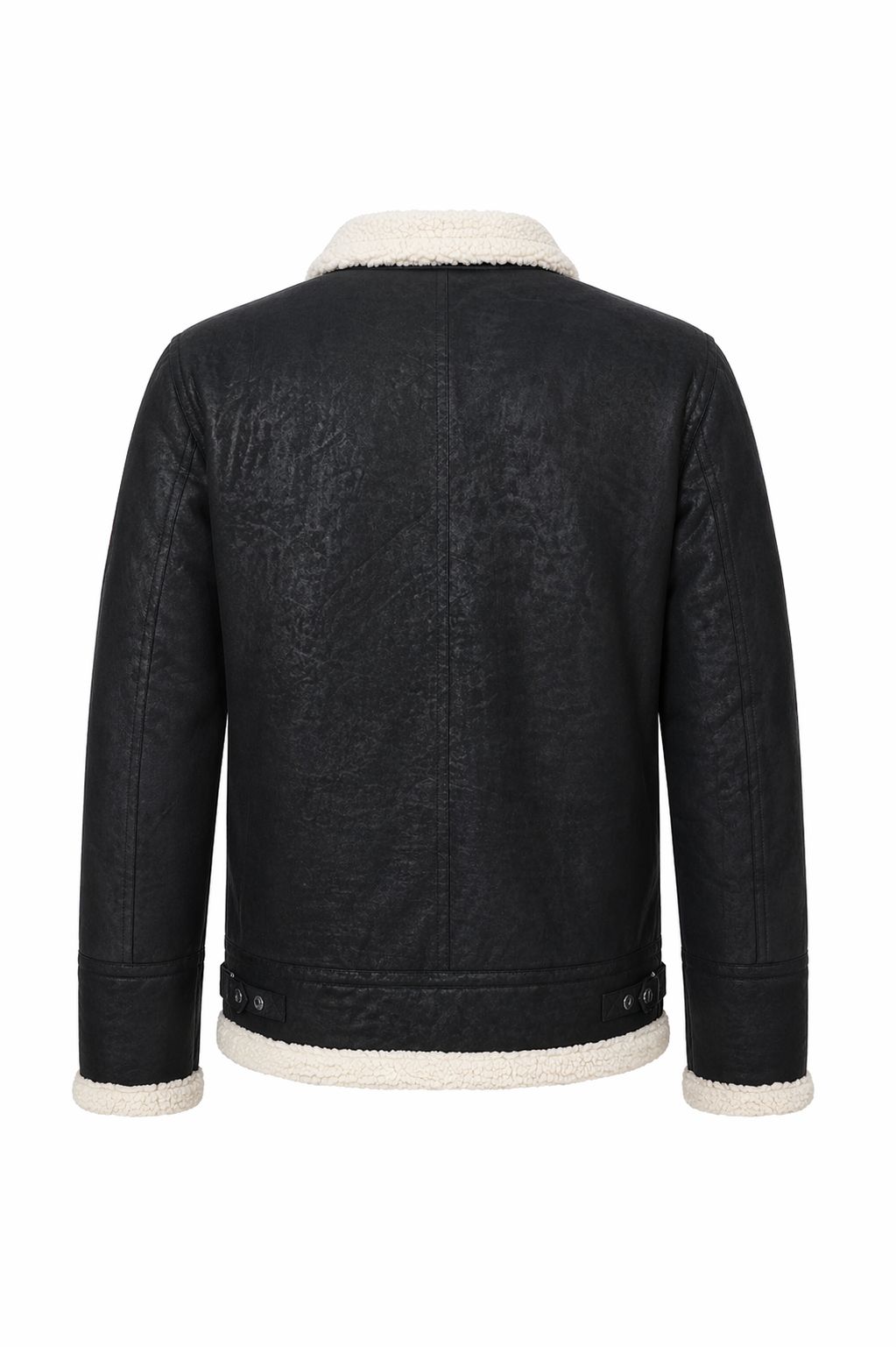 Giacca Aviator Heritage in Pelle – Nero Classico