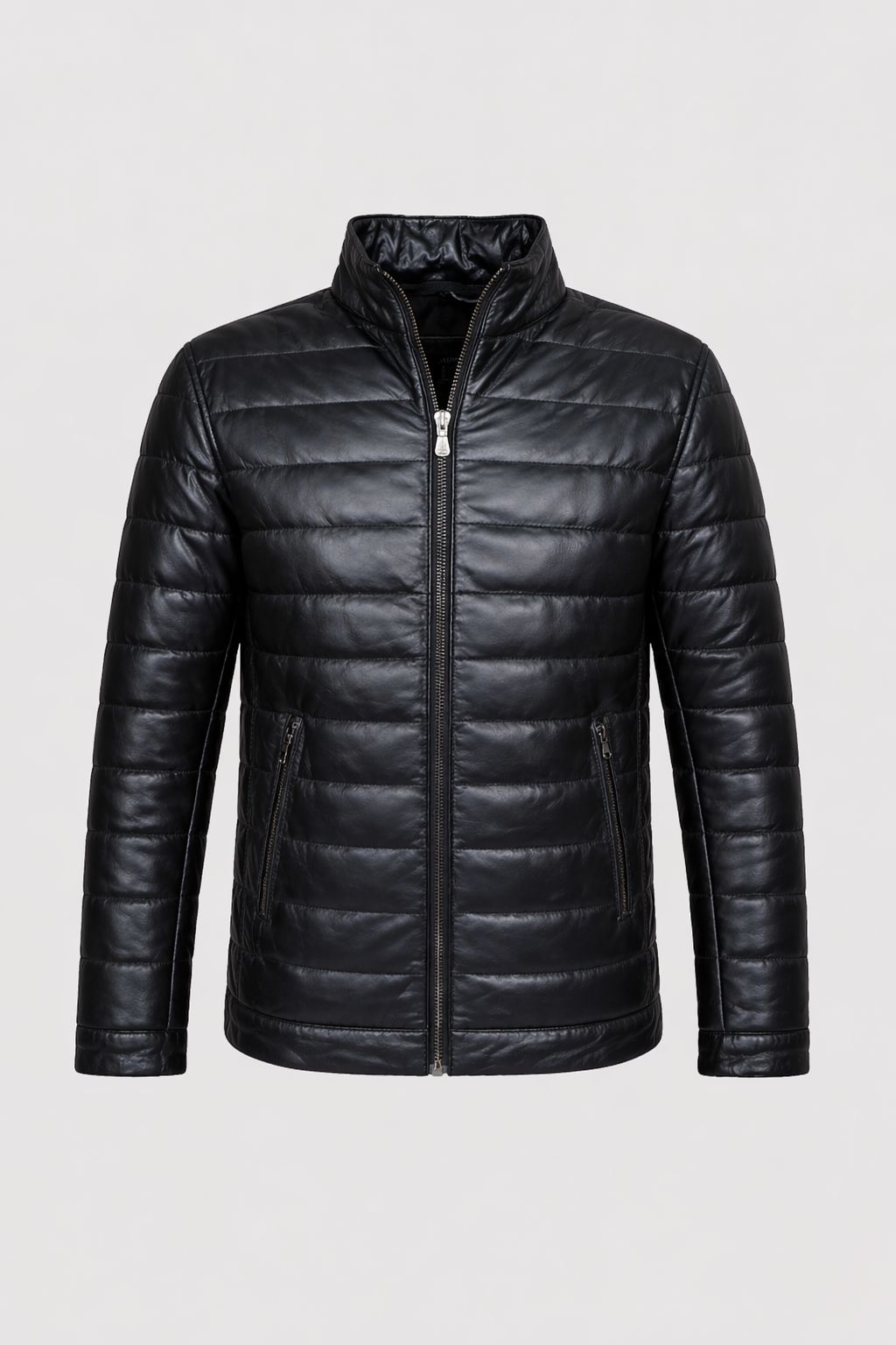 Giacca in pelle Urban Puffer – Edizione Nera