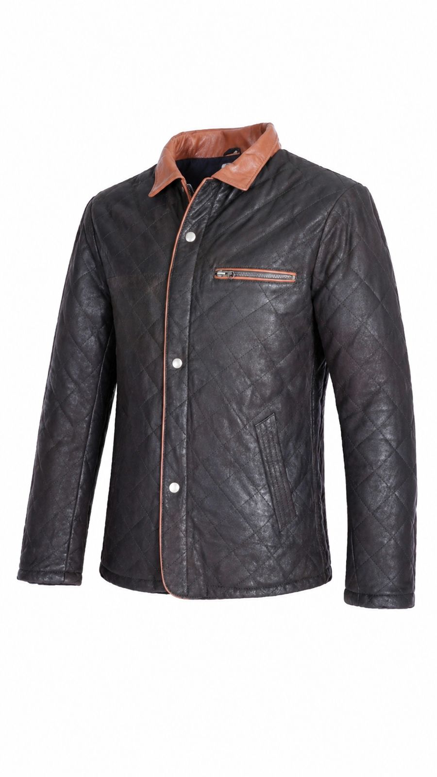 GIUBBINO IN PELLE URBAN HERITAGE – VERDE NOTTE