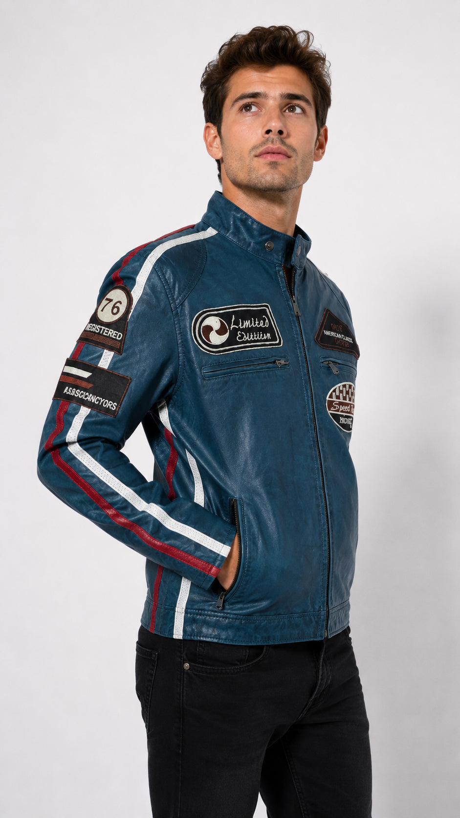 Giacca Aviator Heritage in Pelle – Verde Oliva