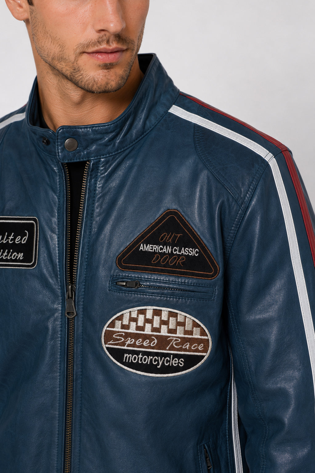 Giacca Aviator Heritage in Pelle – Verde Oliva