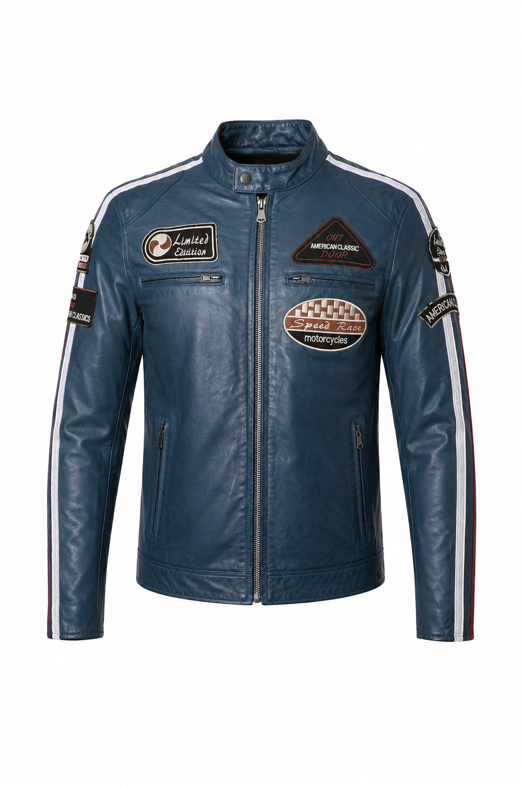 Giacca Aviator Heritage in Pelle – Verde Oliva