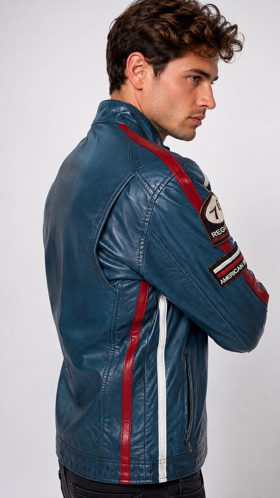 Giacca Aviator Heritage in Pelle – Verde Oliva