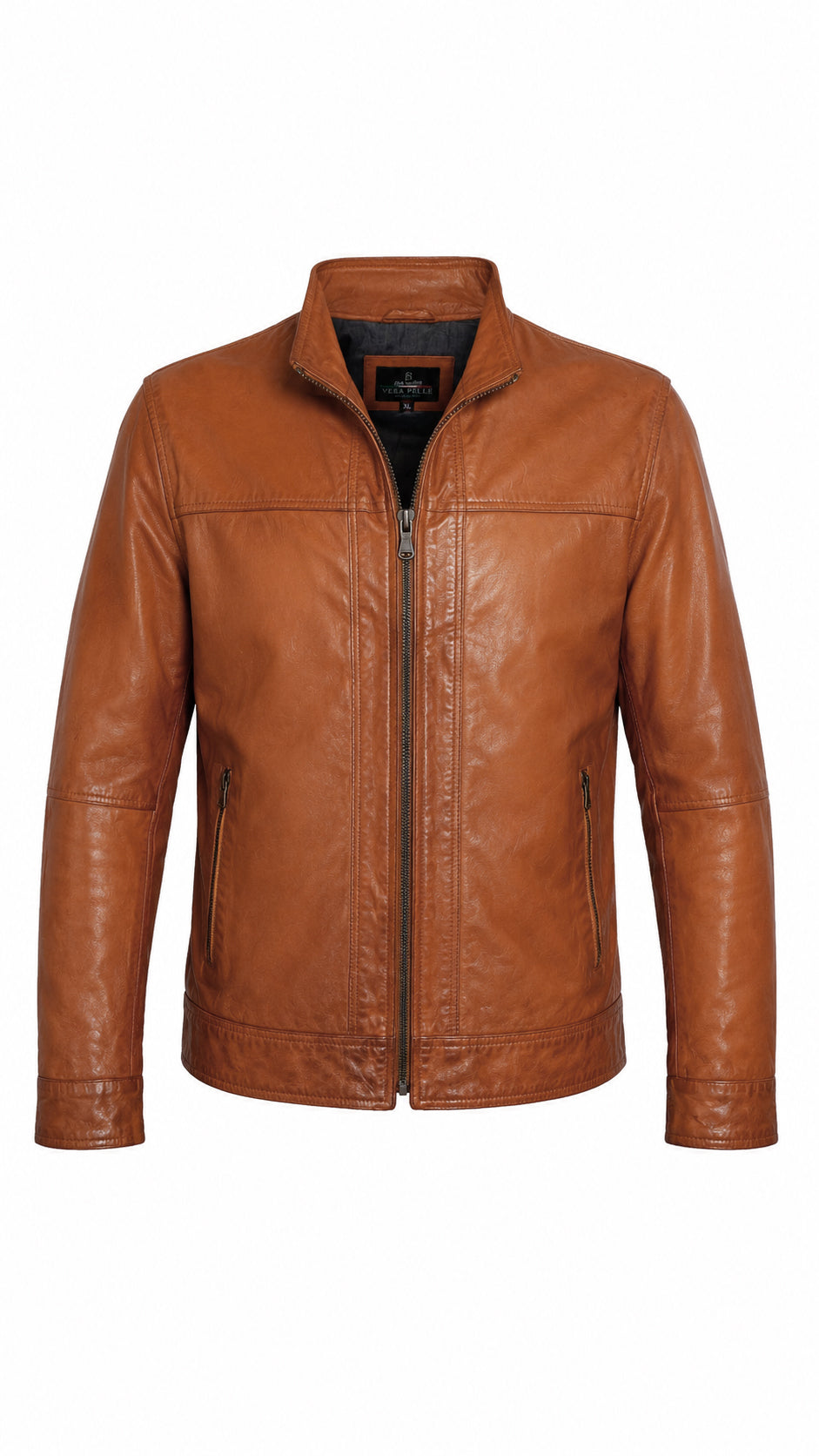 Giacca Aviator Heritage in Pelle – Verde Oliva