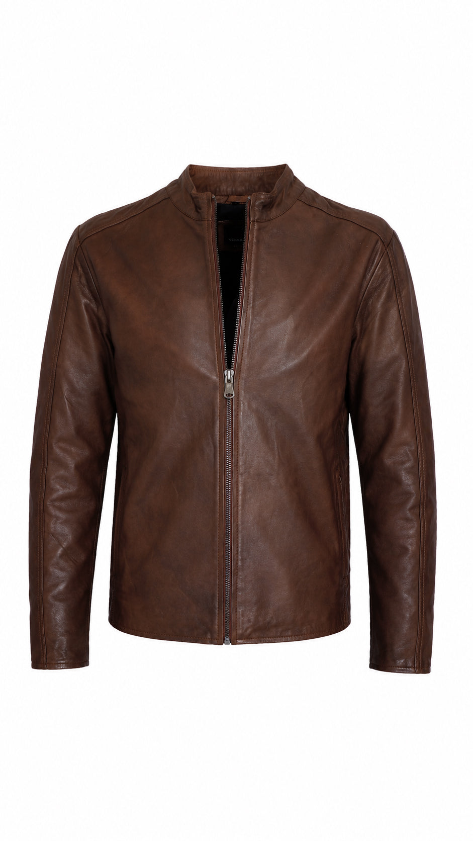 Giacca Aviator Heritage in Pelle – Verde Oliva
