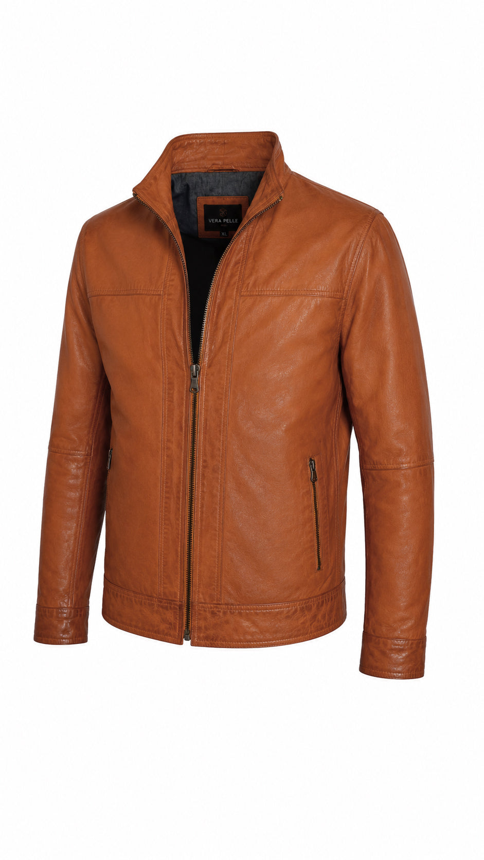 Giacca Aviator Heritage in Pelle – Verde Oliva