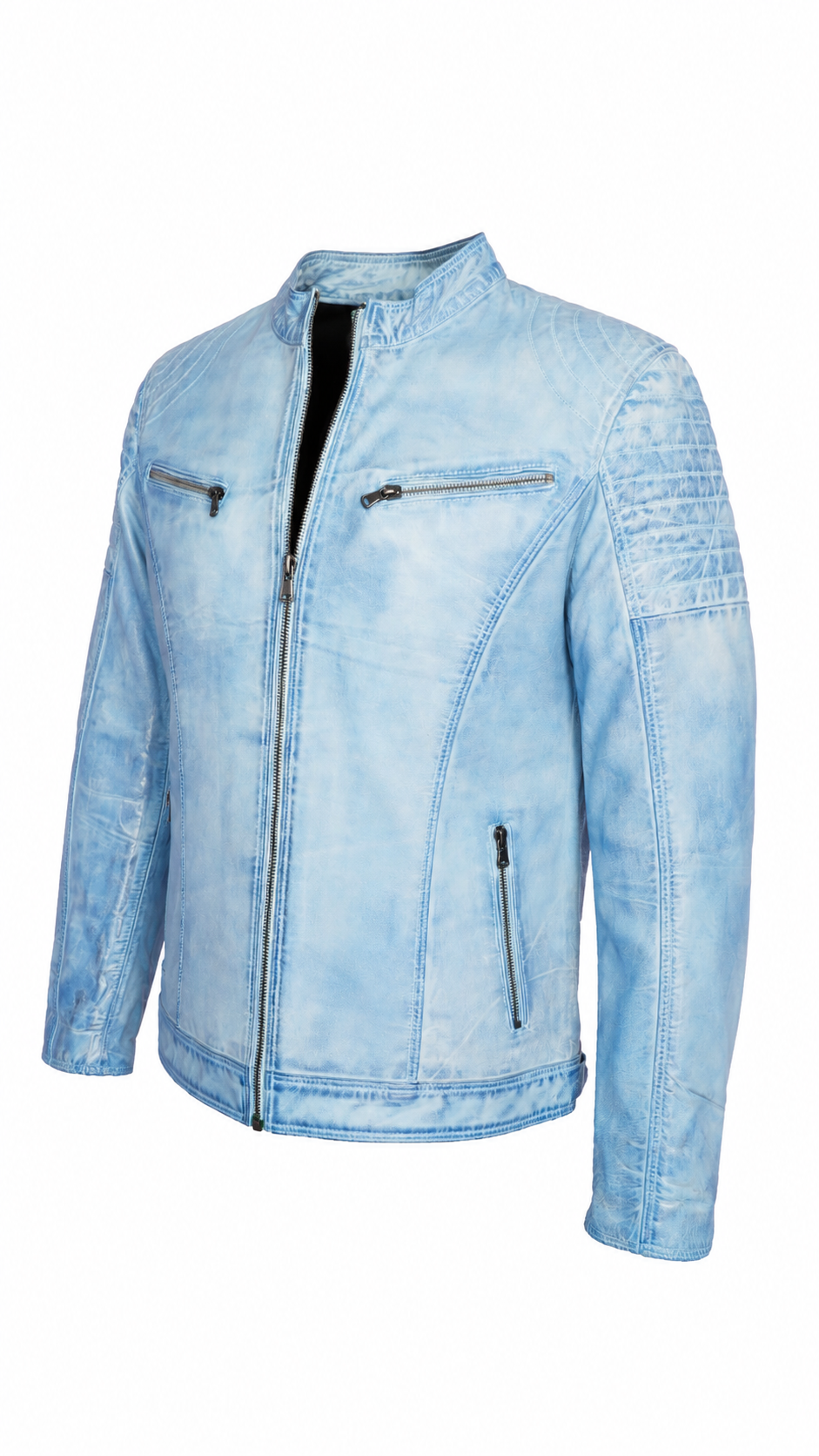 Giacca Aviator Heritage in Pelle – Verde Oliva