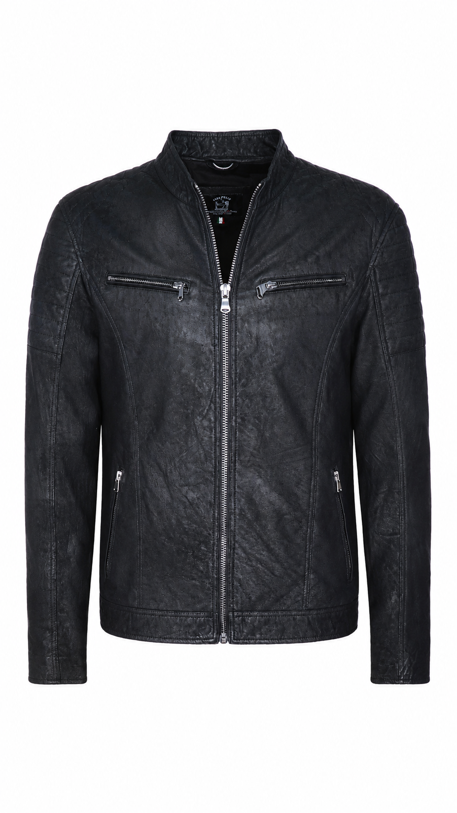 Giacca Aviator Heritage in Pelle – Verde Oliva