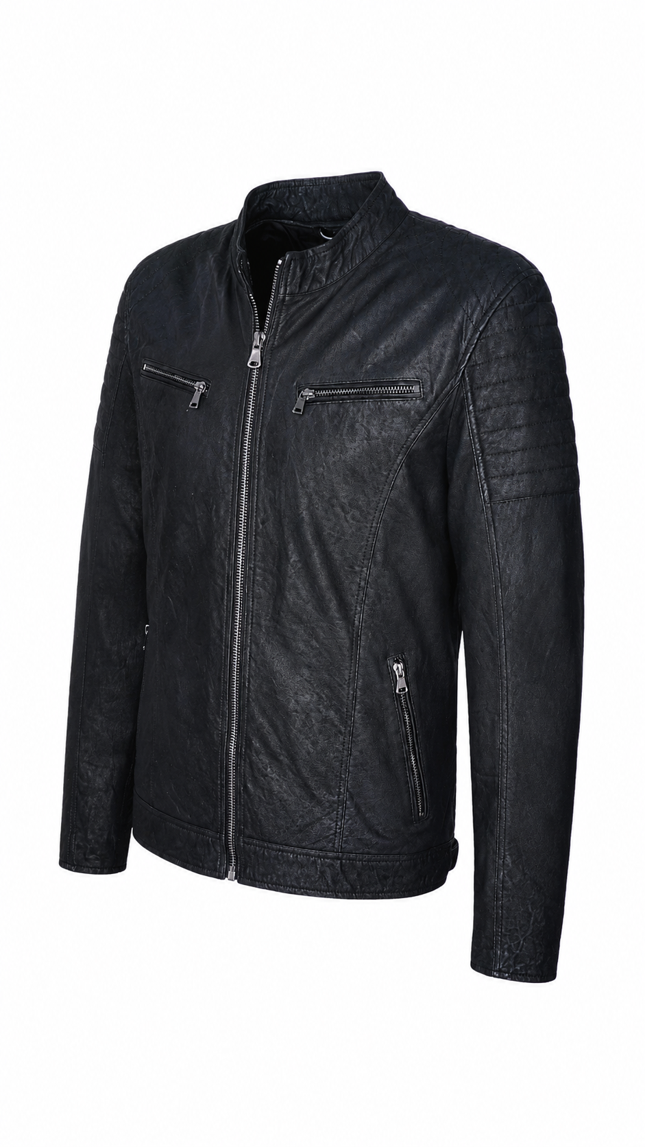 Giacca Aviator Heritage in Pelle – Verde Oliva