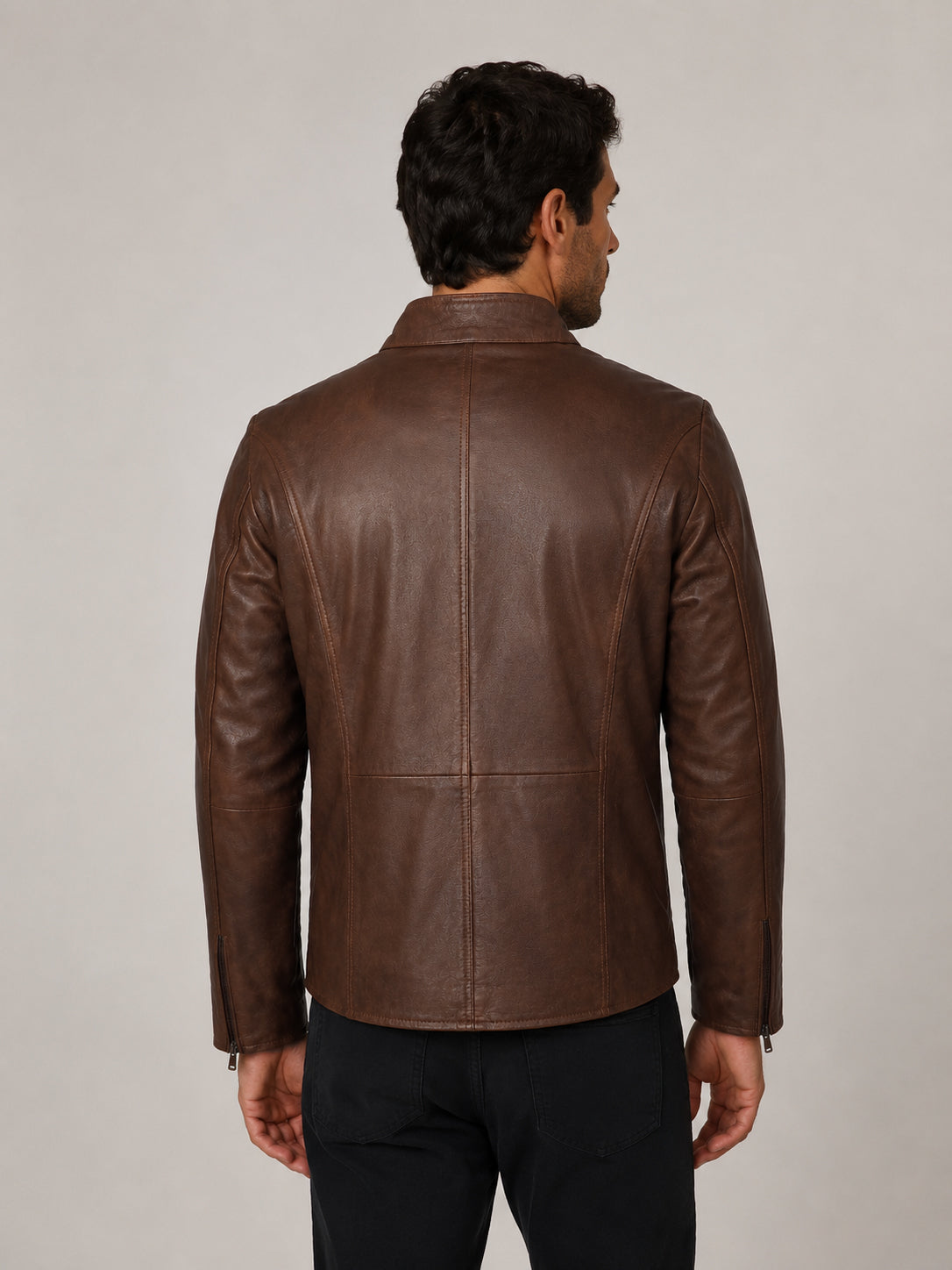 Giacca Aviator Heritage in Pelle – Verde Oliva