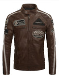 HERITAGE RACER LEATHER JACKET – VINTAGE BROWN