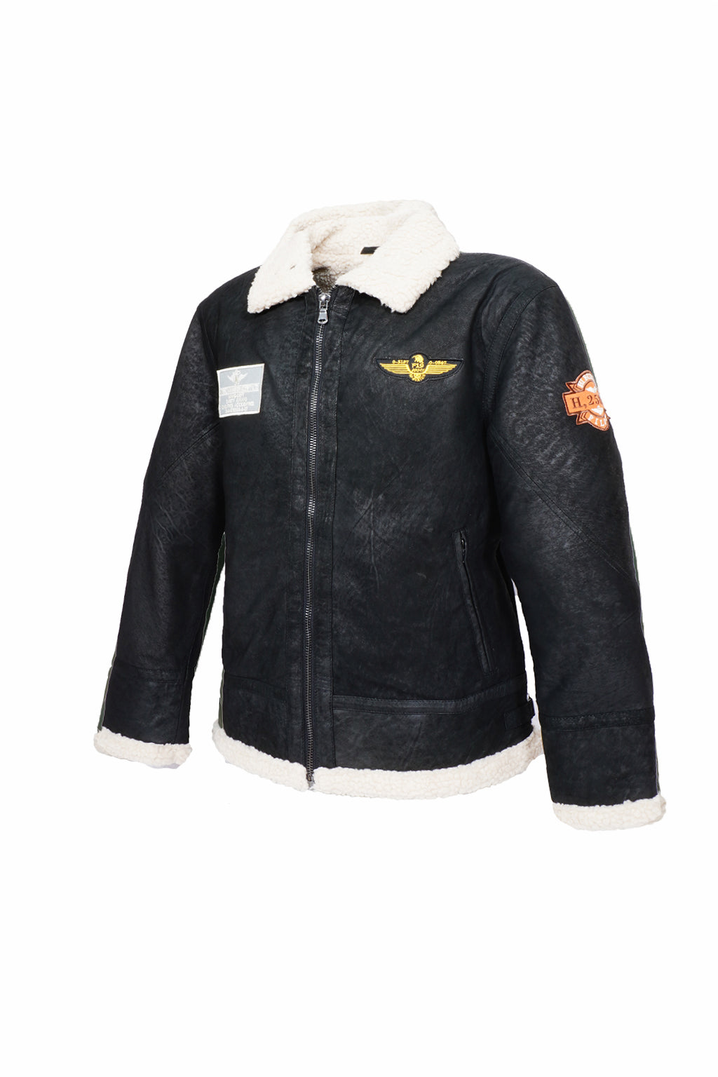 Aviator Heritage Leather Jacket – Classic Black