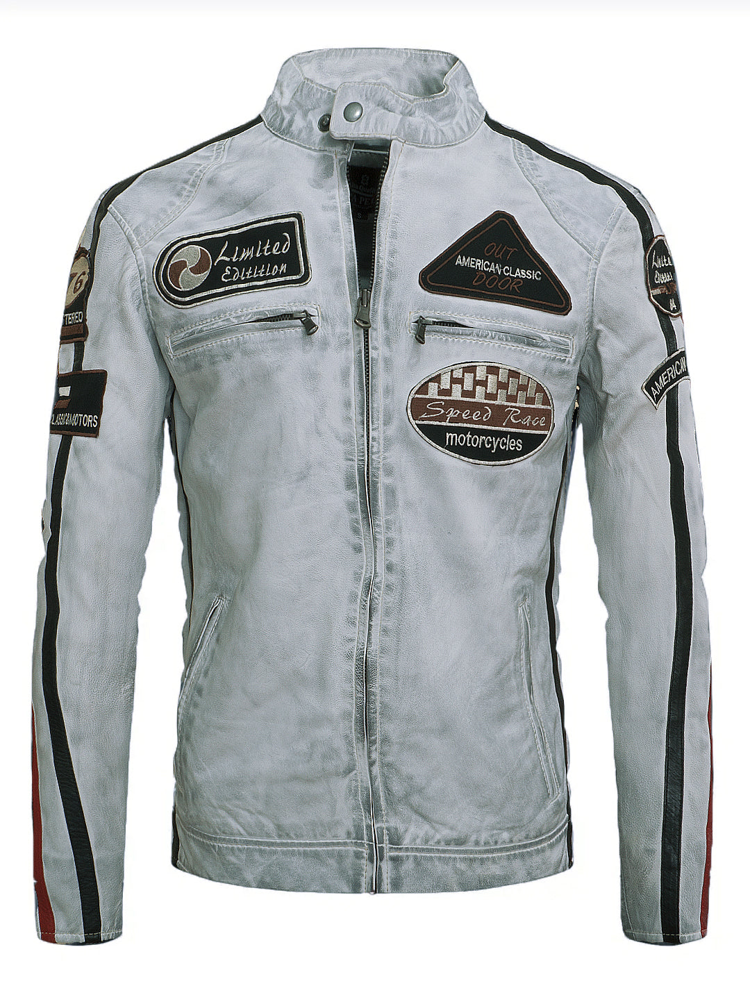 Bianco Torino Racing Jacket
